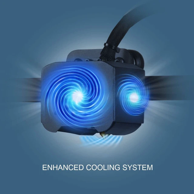 Alt view image 4 of 5 - New Dual Blower Kit, 3D Printer lk1 lk4 lk4 pro lk5 pro Cooling Fan 5010 Compatible with alfawise u20 u30 pro