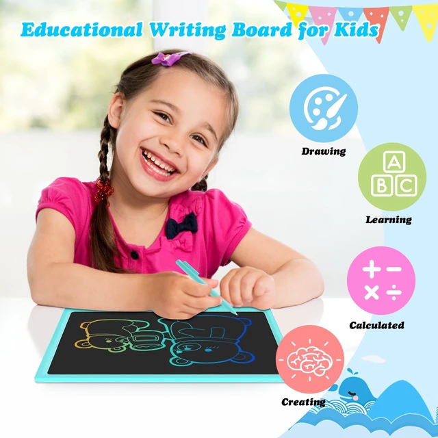 Alt view image 3 of 7 - LCD Writing Tablet Kids Toys -15 Inch Toddler Toys Learning Drawing Pad Toys for 3 4 5 6 7 8 Years Boys Girls Birthday Christmas Easter Thanksgiving Gift Creative Doodle Board