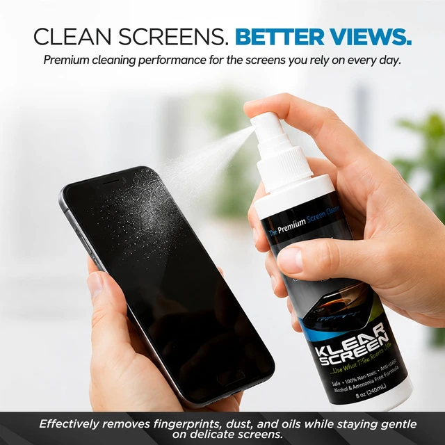 Alt view image 7 of 7 - KS-8 Refill Bottle - Alcohol Free Screen Cleaner - 8 oz Spray Form, For Computer Displays, Phone And Tablet Glass, No Ammonia, Non Toxic Formula, Made In USA, Sweet Scent