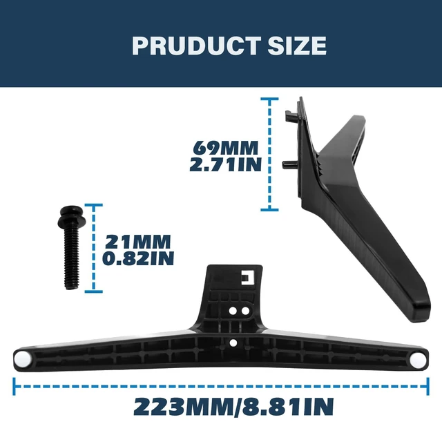Alt view image 6 of 6 - for LG TV Legs Replacement for LG 65 Inch TV Legs with Screws Compatible for LG Models 60UJ6050 60UK6090 60UM6900 60UN7300 65UJ6300 65UK6090 65UM7300PUA