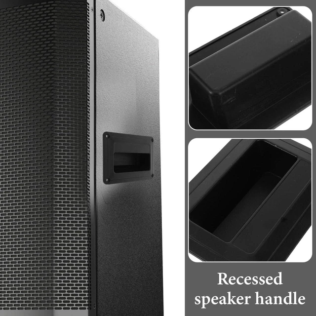 Alt view image 6 of 7 - 4 pcs Audio Speaker Side Handle Recessed Speaker Handle Plastic Small