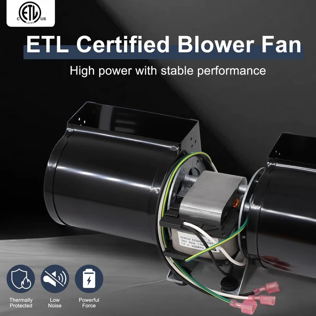 Alt view image 6 of 7 - Replacement SRV7000-108 Convection Blower Fan for Heatilator Eco-Choice CAB50 & PS50, Quadra-fire Mt Vernon (Pre AE) Pellet Stove