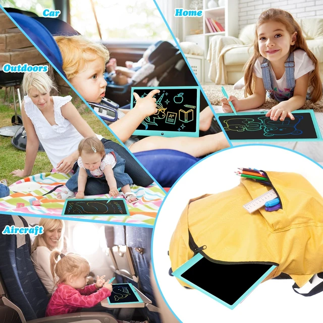 Alt view image 6 of 7 - LCD Writing Tablet Kids Toys -15 Inch Toddler Toys Learning Drawing Pad Toys for 3 4 5 6 7 8 Years Boys Girls Birthday Christmas Easter Thanksgiving Gift Creative Doodle Board