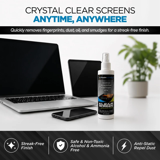 Alt view image 2 of 7 - KS-8 Refill Bottle - Alcohol Free Screen Cleaner - 8 oz Spray Form, For Computer Displays, Phone And Tablet Glass, No Ammonia, Non Toxic Formula, Made In USA, Sweet Scent