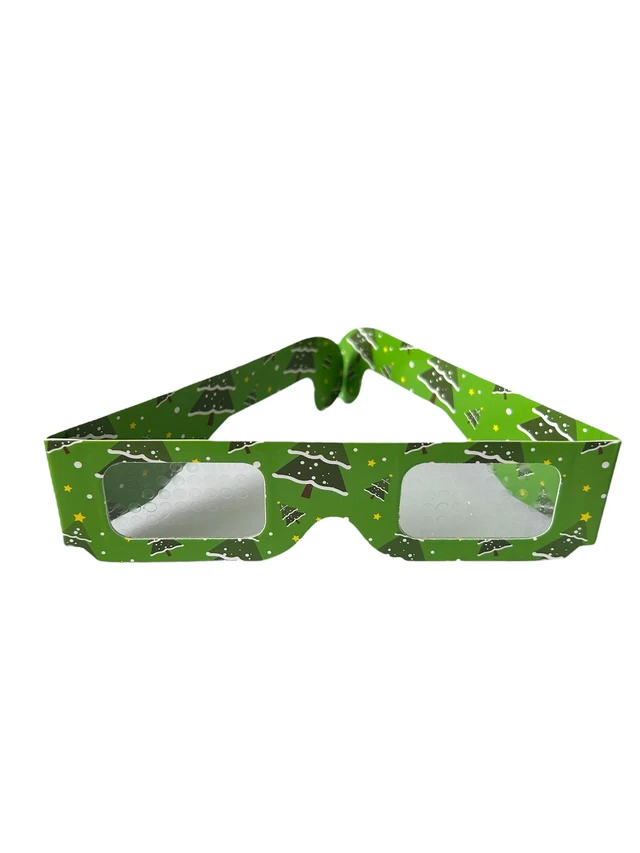 Alt view image 4 of 7 - 3D Glasses - 6 Pack with Unique Designs: Snowflake, Candycane, Christmas Tree, Gingerbread Man, Snowman & Santa. Perfect for Kids, Holiday Lights, Unique Gifts & Stocking Stuffers