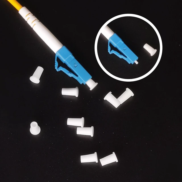 Alt view image 5 of 6 - LC Dust Caps Complete Protection for LC end,Protective Cap for Fiber Optic Cables, End Faces and Devices Fiber Optic Dust Caps in Snap Lock Case (200)