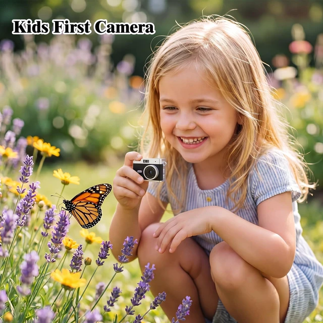 Alt view image 6 of 7 - Mini Keychain Camera,Retro 1080P Pocket Camera 32GB Card Ultra-Portable Tiny Video Recorder 6 Filters Small Vintage Bag Charm Travel Study Camping Party Snap Collectible Gift Kids Teens Adult Beginner