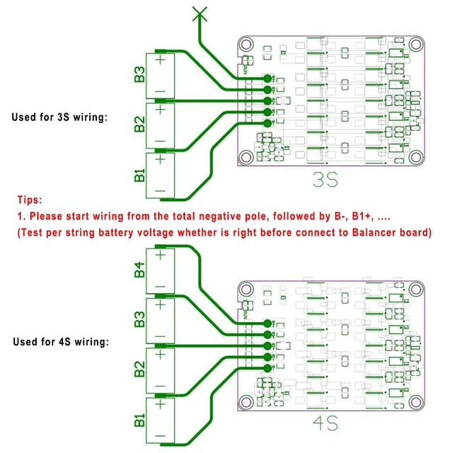 Alt view image 5 of 7 - 5A Active Equalizer Balancer Board for 3S-4S 12V LiFePO4 Li-ion Battery LFP Lipo Lithium Compatible, Energy Transfer Capacitor, Whole Group Balance Module PCB, With Case, No Battery