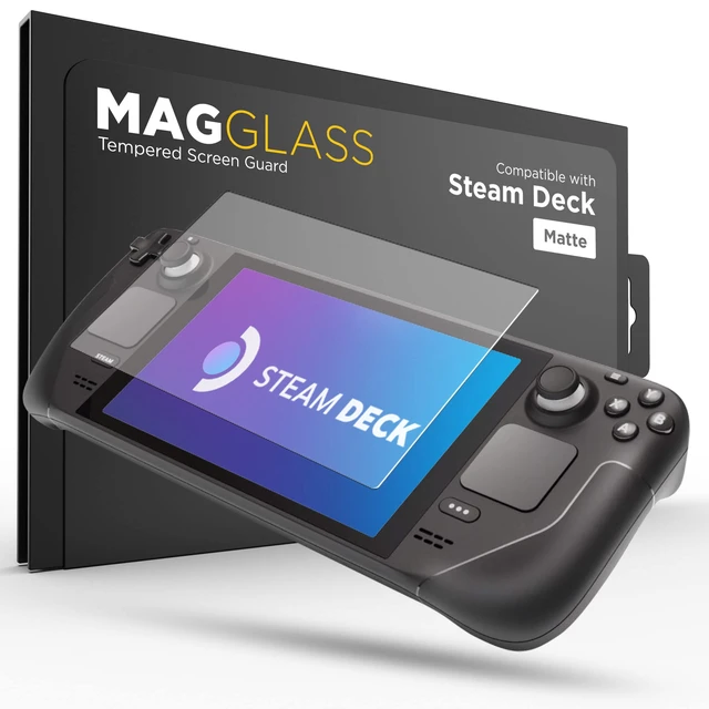 Main image of Tempered Glass Designed for Steam Deck OLED/Steam Deck Matte Screen Protector (7" inch) Anti-Glare Full Coverage Guard