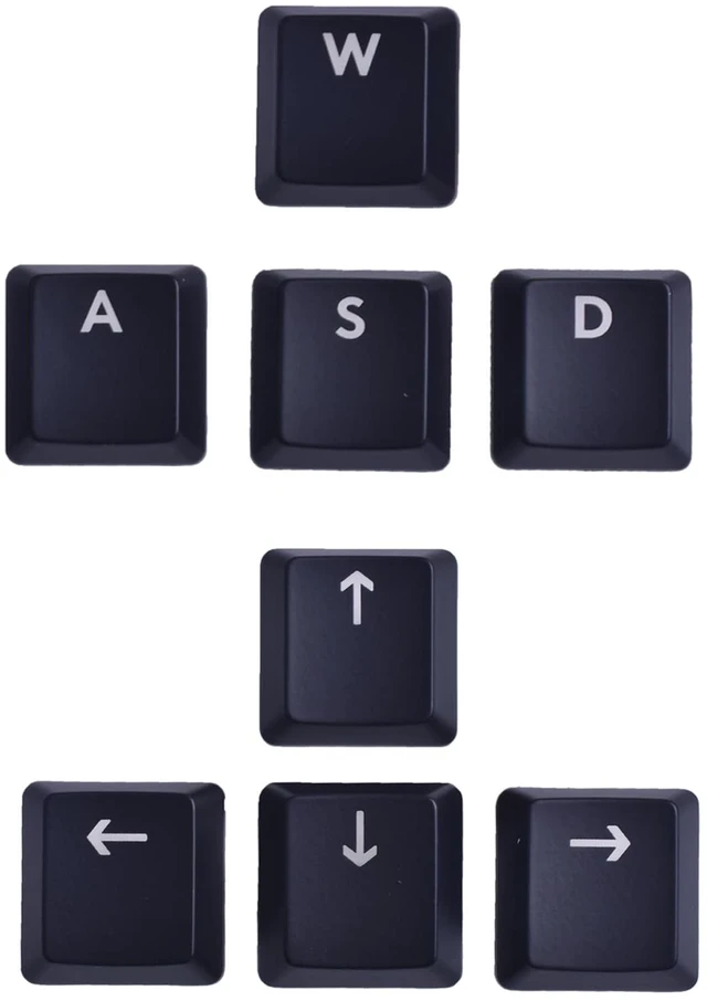 Main image of Black Backlit WASD Direction Keys Replacement for Logi G913 G915 Black WASD+Direction Arrow Backlit Keycaps Replacement for Logi tech G813 G815 G913 G915 TKL RGB Mechanical Gaming Keyboard