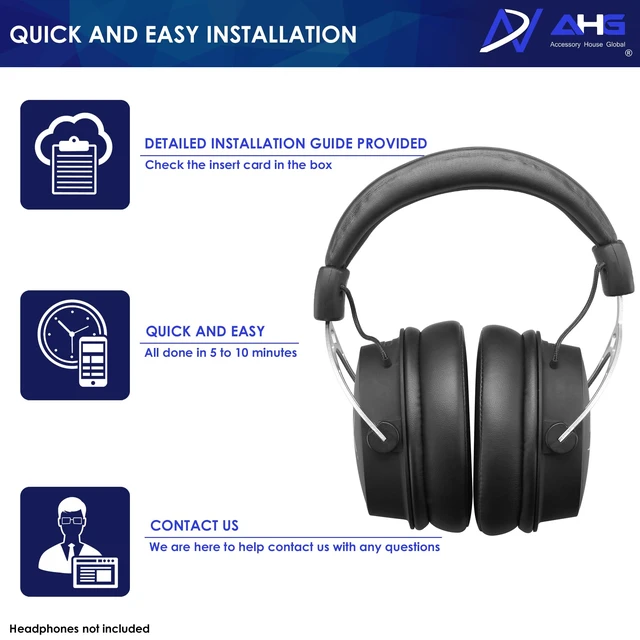 Alt view image 7 of 7 - Premium Replacement Hyper X Cloud earpads Compatible with Kingston HyperX Cloud Alpha Wireless 2 Cloud 3 Wireless Flight 2 Stinger 2 Headset and More. Easy DIY Fit
