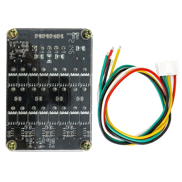 Alt view image 4 of 7 - 5A Active Equalizer Balancer Board for 3S-4S 12V LiFePO4 Li-ion Battery LFP Lipo Lithium Compatible, Energy Transfer Capacitor, Whole Group Balance Module PCB, With Case, No Battery