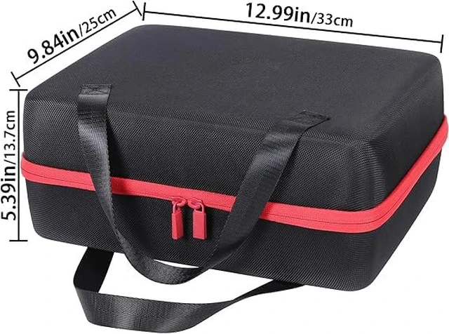 Alt view image 6 of 7 - Hard Case Compatible with 8Bitdo Arcade Stick for Xbox Series X S Portable Travel Design, Spacious Interior, Water-Resistant Exterior, Double Zippers And Grip Handle