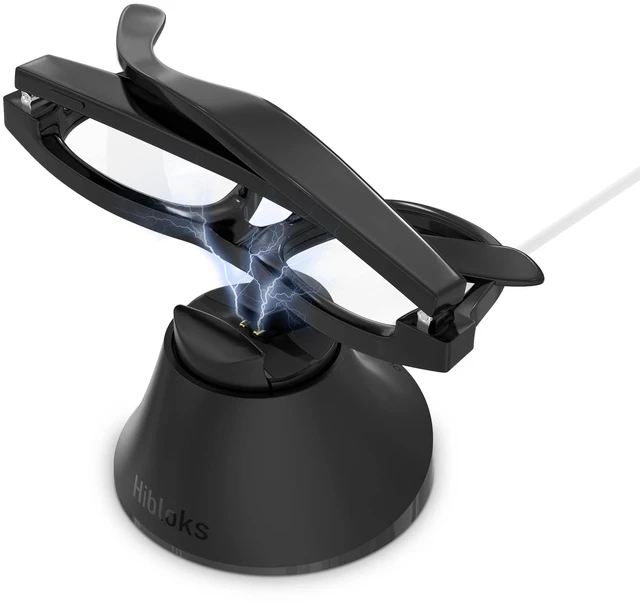 Main image of Charging Station Compatible with Ray-Ban Meta Wayfarer/Gen 2 and Skyler/Gen 2, Magnetic Charger Dock Stand with Fast Charging & LED Indicator for RayBan Meta Gen 2 Smart Glasses & Glasses Case