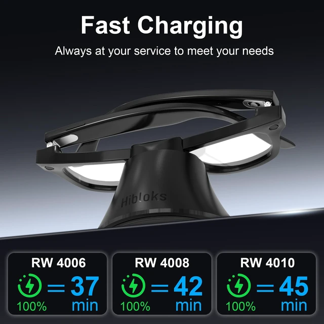 Alt view image 4 of 7 - Charging Station Compatible with Ray-Ban Meta Wayfarer/Gen 2 and Skyler/Gen 2, Magnetic Charger Dock Stand with Fast Charging & LED Indicator for RayBan Meta Gen 2 Smart Glasses & Glasses Case