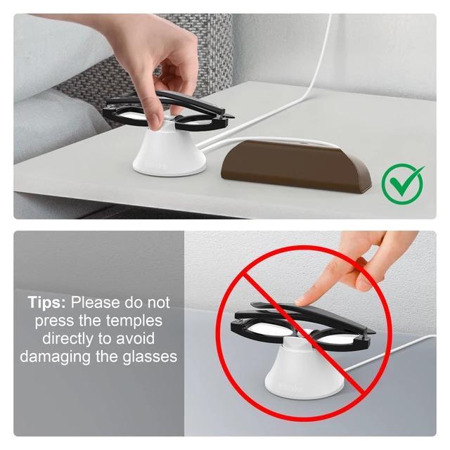 Alt view image 6 of 7 - HiBloks Magnetic Charging Station for Ray-Ban Meta Wayfarer/Skyler Gen 2/1 Fast Charging Dock with LED Indicator Compatible with Ray-Ban Meta Wayfarer/Skyler Gen 2/1 Smart Glasses Accessories (White)