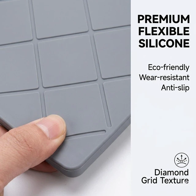 Alt view image 5 of 7 - Protective Cover for Starlink Mini Silicone Case Compatible with Starlink Mini with Honeycomb Heat Dissipation, Integrated Carrying Handle for RV Travel Camping, Gray