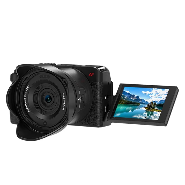 Alt view image 2 of 5 - D130 5K Digital Camera for Photography 56MP Autofocus Vlogging Camera 18X Zoom Digital Camera 270°Flip Screen 2.8" Compact Travel Cameras for Beginners App WiFi Control