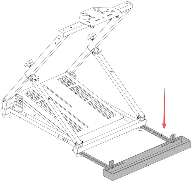 Main image of 1pc Chair Link Casters Fixation Locking Tray (just for stand) Just for racing wheel stand (This is not the racing stand, it is just an accessory)