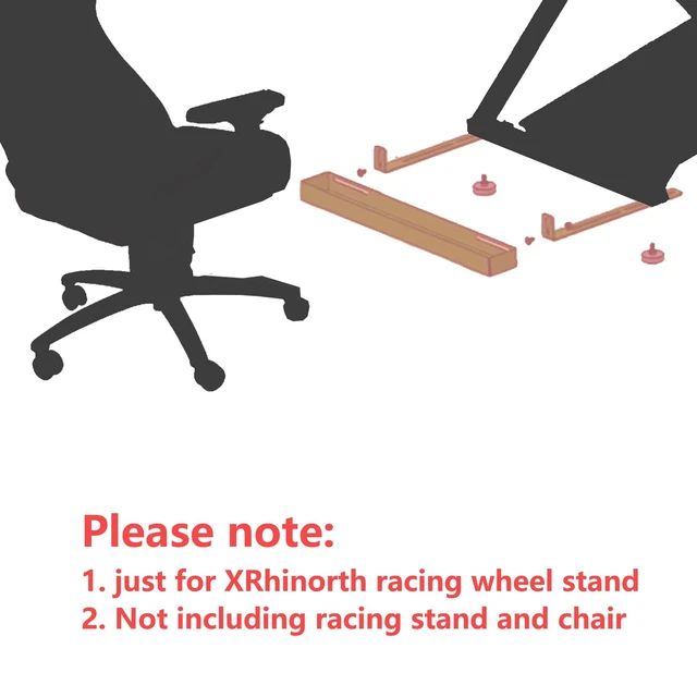 Alt view image 2 of 4 - 1pc Chair Link Casters Fixation Locking Tray (just for stand) Just for racing wheel stand (This is not the racing stand, it is just an accessory)