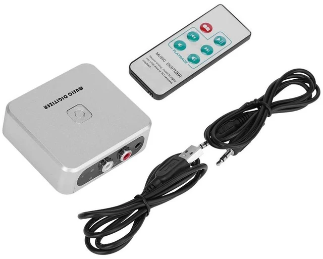 Main image of Music Digitizer, Analog to MP3 Converter for Cassette Tapes Convert Analog Audio From Records and Cassette Tapes to MP3 for Digital Collection Storage