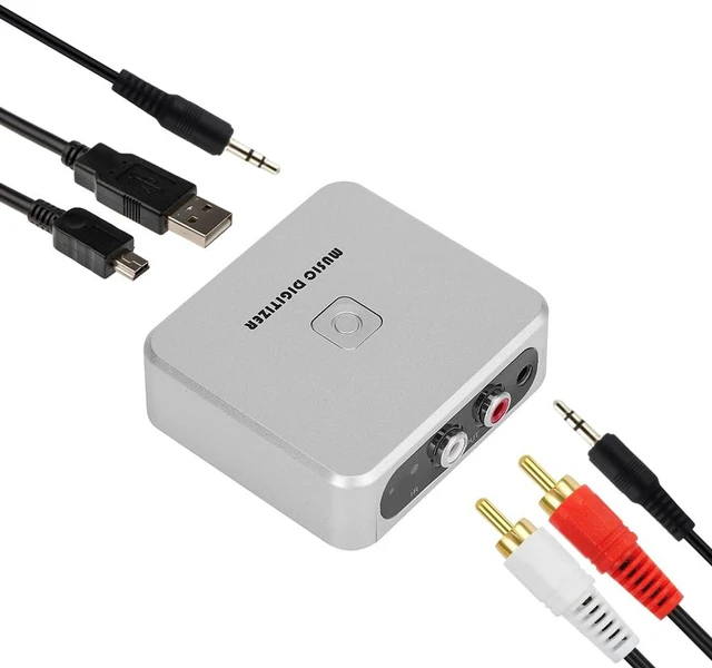 Alt view image 7 of 7 - Music Digitizer, Analog to MP3 Converter for Cassette Tapes Convert Analog Audio From Records and Cassette Tapes to MP3 for Digital Collection Storage