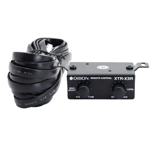 Alt view image 5 of 5 - XTR-X3R 3-Way Electronic Crossover, 2-Input/3-Output Illuminated Control Panel, Remote Bass Boost, Adjustable Frequency Controls, PWM Power Supply