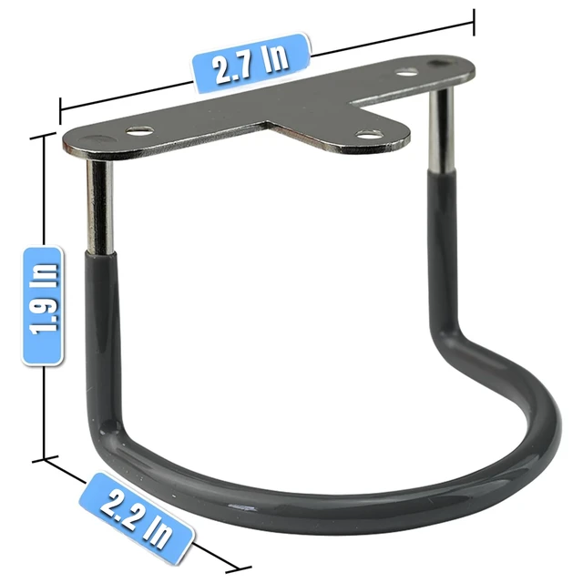 Alt view image 2 of 7 - 3 Under Desk Laptop Mount, Metal Anti Scratch Holder with Screws 2.7 x 2.2 x 1.9 In, Shelf for Keyboard Tablet Storage, Rubberized Bracket, Fits Devices up to 40mm Thick, Desk Organizer