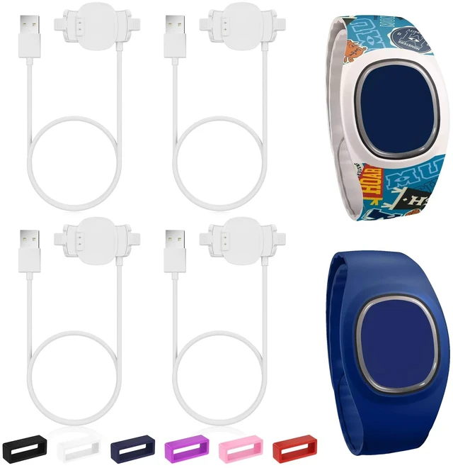 Main image of 4 Pack Magic Band Charger Compatible with Disney-Magic Band Plus 3.3ft Replacement Charger Only Compatible with Disney-MagicBand+, White