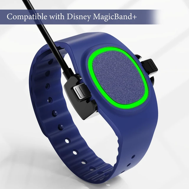 Alt view image 2 of 7 - 4 Pack Magic Band Charger Compatible with Disney-Magic Band Plus 3.3ft Replacement Charger Only Compatible with Disney-MagicBand+, Black