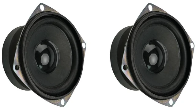 Main image of 8Ohm/ 20W Speaker, DIY Horn Stereo Amplifier Accessories, Diameter 78MM/3.1inch, Height:40MM/1.57inch; with 20CM Terminal Wire. (2 Pack, Weight:378G)