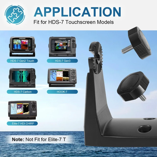 Alt view image 3 of 7 - 000-11019-001 Gimbal Mounting Bracket with Knobs Compatible with HDS-7 Gen2 Gen3 Hook-7 Elite-7 Touchscreen Models