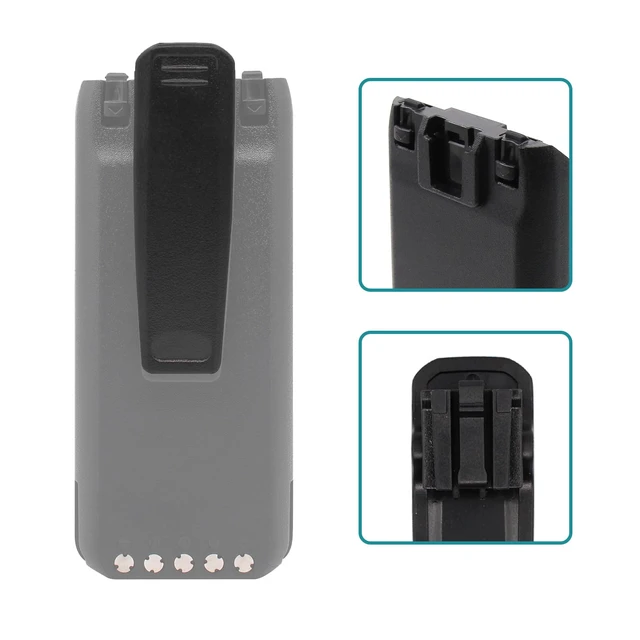Alt view image 4 of 5 - Replace MB-133 Belt Clip Compatible for ICOM Walkie Talkie IC-A16 IC-A16E IC-F1000/F2000 IC-F1100/F2100 IC-F3400/F4400 IC-F29SR Series BP-278 BP-279 BP-280 BP-283 BP-284 Battery Belt Clip 3PCS