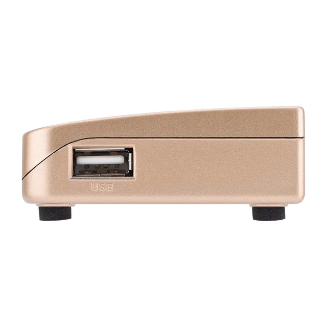 Alt view image 7 of 7 - RF to Converter, to RF Modulator, All Standard Converter Analog TV Receiver Adapter Remote Control 100 to 240V (US Plug 110V to 220V)