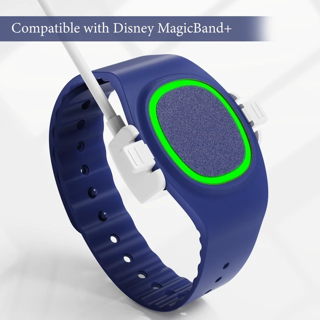 Alt view image 2 of 7 - 4 Pack Magic Band Charger Compatible with Disney-Magic Band Plus 3.3ft Replacement Charger Only Compatible with Disney-MagicBand+, White
