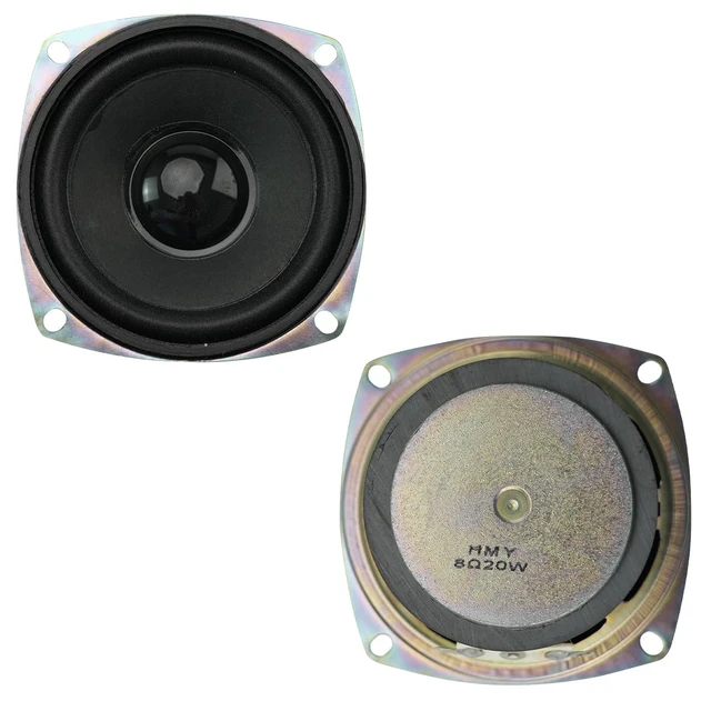 Alt view image 2 of 7 - 8Ohm/ 20W Speaker, DIY Horn Stereo Amplifier Accessories, Diameter 78MM/3.1inch, Height:40MM/1.57inch; with 20CM Terminal Wire. (2 Pack, Weight:378G)
