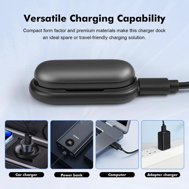 Alt view image 4 of 6 - Magnetic Charger Dock fits for Plaud NotePin & NotePin S AI Voice Recorder 3.3FT/1Mtr USB-C Fast Charging Cradle with Magnetic Adapter -Convenient Backup Carry-Out Power Cord Set
