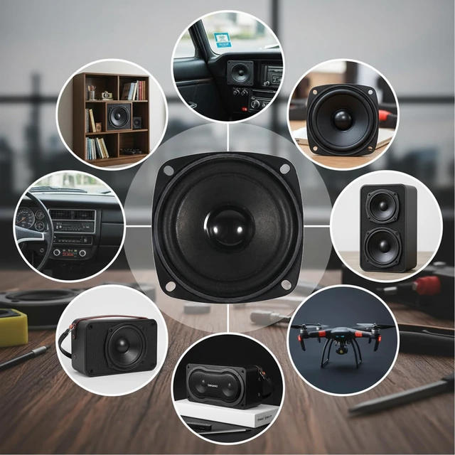Alt view image 4 of 6 - 3 4Ohm 20W Full Range Audio Speaker Stereo Woofer Loudspeaker for Arduino Replacement DIY (4pcs)