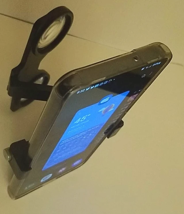 Alt view image 5 of 7 - Cellphone VR Glasses, Fold Flat with Phone, 3D SBS Viewer and Camera with Free App, Screen touchable During Viewing; iPhone, Android enjoy VR Headset & YouTube VR 3D SBS Videos, Screen up to 6.9"