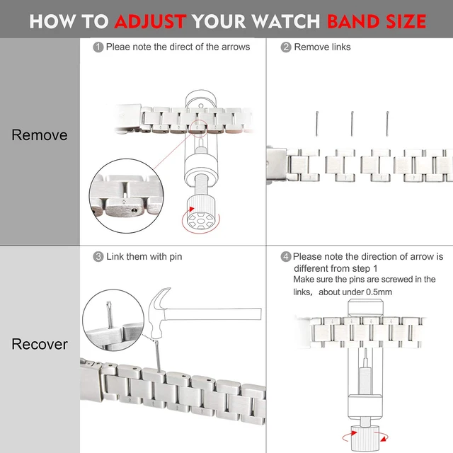Alt view image 7 of 7 - Compatible with Alta Bands Metal, Special Edition Replacement for Alta HR Stainless Steel Bands Adjustable Accessory Wristband Small Large for Alta Bracelet Women Men