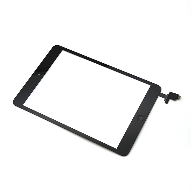 Alt view image 7 of 7 - Black Digitizer Repair Kit for iPad mini 1&2 A1432 A1489 Touch Screen Digitizer Replacement with IC Chip + Home Button + Tools