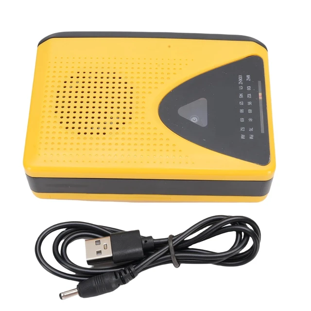 Alt view image 7 of 7 - Portable Cassette Player Recorder with AM FM Radio, Retro Tape Player Built in Speaker and Microphone, Headphone Jack for Indoor Outdoor