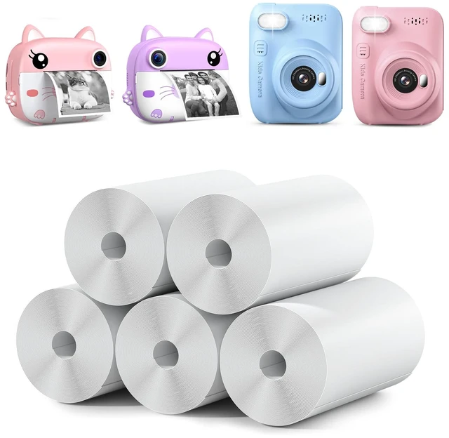 Main image of Kids Instant Camera Refill Print Paper-5 Rolls for Kids Instant Print Camera,HD Printing Thermal Print Paper Set Portable Refill Print Paper