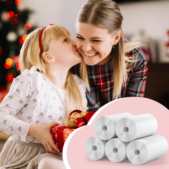 Alt view image 7 of 7 - Kids Instant Camera Refill Print Paper-5 Rolls for Kids Instant Print Camera,HD Printing Thermal Print Paper Set Portable Refill Print Paper