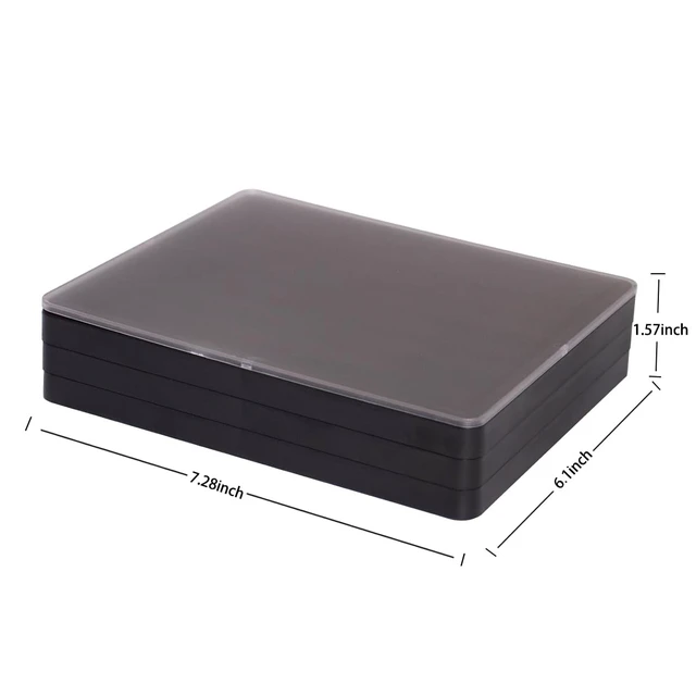 Alt view image 5 of 7 - Keycaps Storage Box,Keycaps Container,130 Keys Transparent Display Case Holds 7u Spacebar/Big Enter Key for XDA/Cherry/MOA/MAO Profile Mechanical Keyboard (Black)