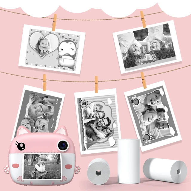 Alt view image 4 of 7 - Kids Instant Camera Refill Print Paper-5 Rolls for Kids Instant Print Camera,HD Printing Thermal Print Paper Set Portable Refill Print Paper