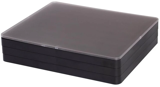 Main image of Keycaps Storage Box,Keycaps Container,130 Keys Transparent Display Case Holds 7u Spacebar/Big Enter Key for XDA/Cherry/MOA/MAO Profile Mechanical Keyboard (Black)