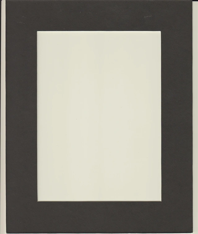 Main image of Pack of 2 16x20 Black Picture Mats Mattes Matting with White Core Bevel Cut for 12x16 Pictures