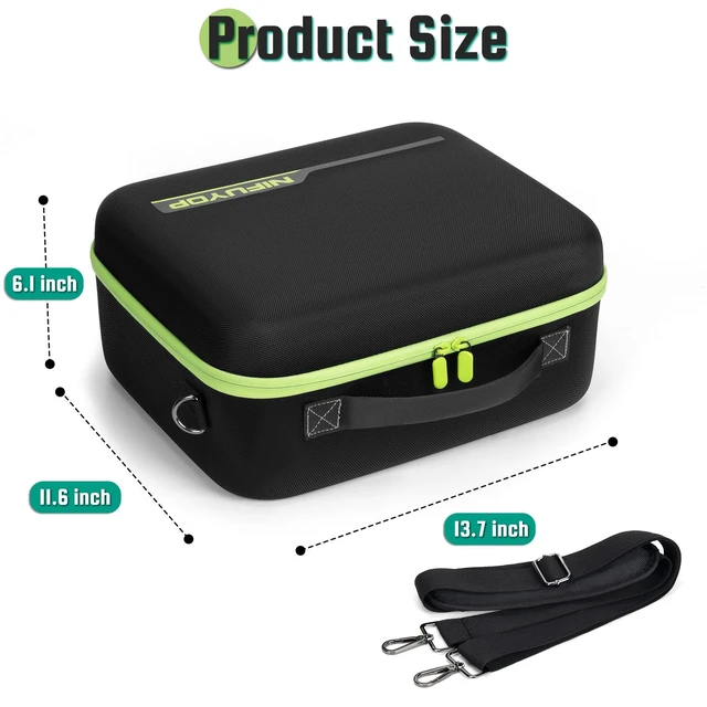 Alt view image 6 of 7 - Case for Starlink Mini, Waterproof Travel case Fits Star Link Mini Dish Hard Case For Starlink Accessories, Dual Carry Shockproof Protection Storage Bag, Gift for Camping Trip and RV Adventures