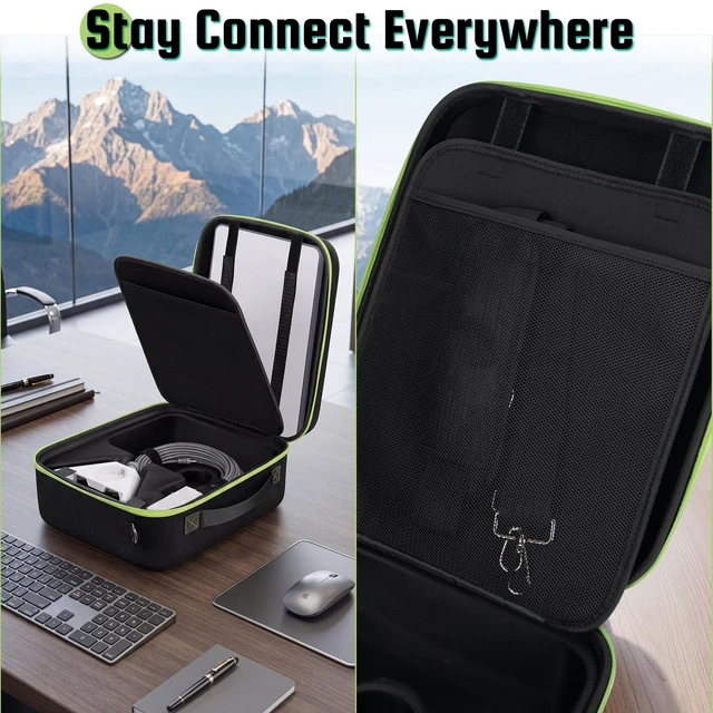 Alt view image 7 of 7 - Case for Starlink Mini, Waterproof Travel case Fits Star Link Mini Dish Hard Case For Starlink Accessories, Dual Carry Shockproof Protection Storage Bag, Gift for Camping Trip and RV Adventures